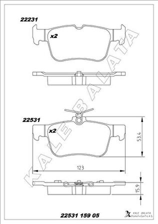 ARKA FREN BALATASI GALAXY III 15 MONDEO V 14 EDGE 15 19 FOCUS IV 17 KUGA III 19