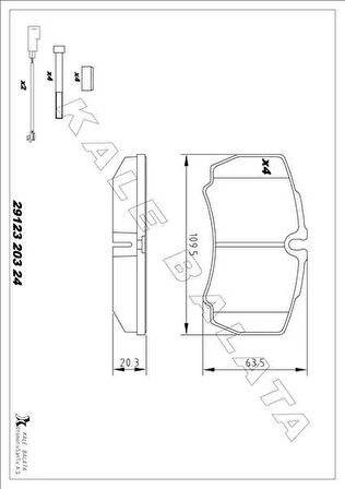 ARKA BALATA DAILY 02-11 TRANSİT 3.2 TDCI 11-14 2.4TDCI 06-14 DAILY 02-11