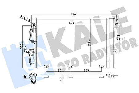 KLİMA RADYATÖRÜ ASTRA H-ZAFIRA B 1.4-1.6-1.8 Z14XEL-Z14XEP-Z16XEP-Z16XER-A16XER-Z18XE-Z18XER-A18XER