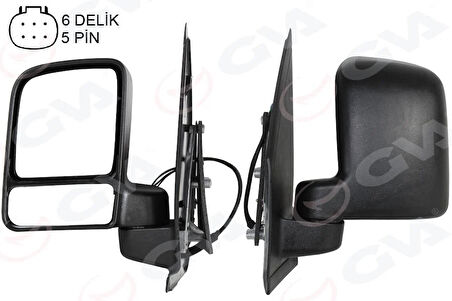 DIŞ DİKİZ AYNASI ELEKTRİKLİ ISITMALI ÇİFT CAM SOL CONNECT 02-08 VM-6311EHL