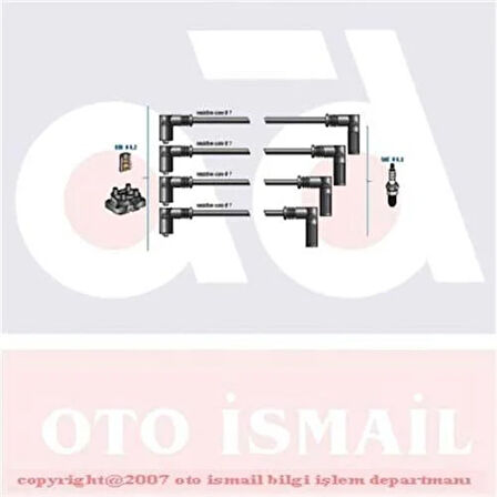 BUJİ KABLO TK TMPR 1.4-1.6 ENJ.-TİPO 1.6 93-96