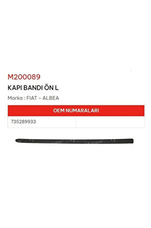 KAPI BANDI ÖN SOL ALBEA