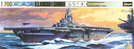 Hasegawa 707 49707 1/700 Ölçek, ABD Essex Uçak Gemisi (Waterline Serisi), Plastik Model Kiti