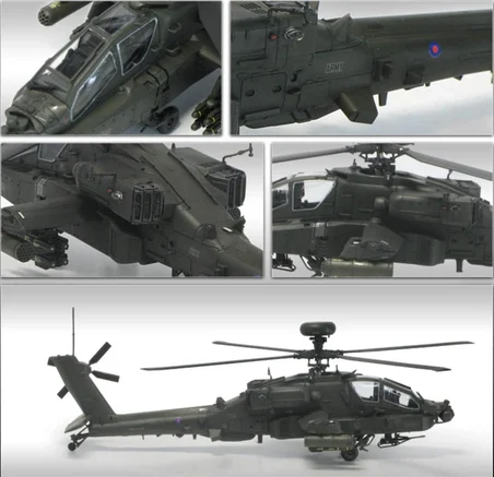 Academy 12537 1/72 Ölçek, AH-64D Royal Army (Afganistan) Helikopter, Plastik Model Kiti