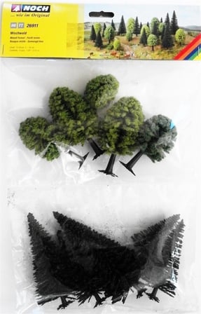 Noch 26911 Karışık Orman Ağaçları, 10 Adet, 5-14 cm. Diorama Malzemesi
