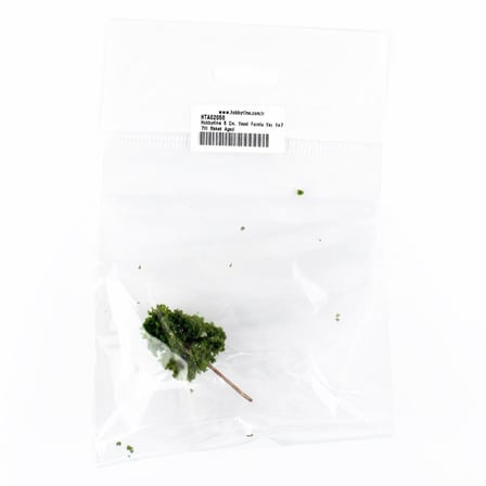 Hobbytime 5 Cm. Yassı Formlu Yaz Yeşili Ağacı Modeli, 5 Adet