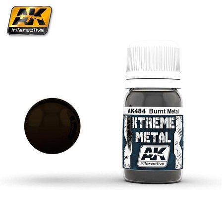 AK 484 30 ml. Yanmış Metal Rengi, Xtreme Metal Serisi Model Boyası