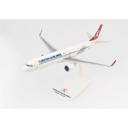 Herpa 612210 1/200 Ölçek, THY Airbus A321 neo, Snapfit, Sergilemeye Hazır Model Yolcu Uçağı