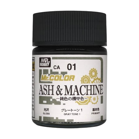 Mr.Hobby CA-01 18 ml. ASH & MACHINE Gray Tone 1, Mr.Color Serisi Model Boyası