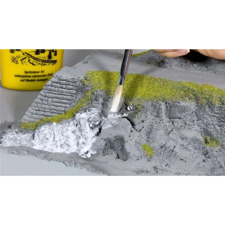 Noch 7257 Yer Örtücü Folyaj, Kırmızı Çiçekli Çayır Yeşili, 12x18 cm., Diorama Malzemesi