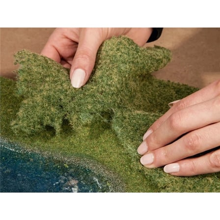 Noch 7280 Çayır Dokulu Folyaj, Açık Yeşil, 20x23 cm., Diorama Malzemesi