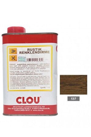 Solvent Bazlı Renklendiriciler 1Lt537 Koyu Ceviz Rustic Efekt Renklendirici 1Litre