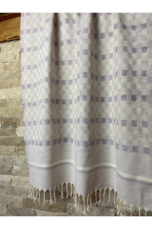 Organik Pamuk Lila Hamam Sauna Plaj Peştemali 90x190