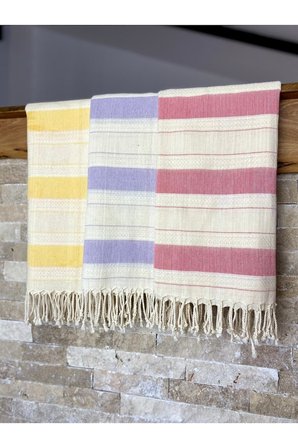 Beymen Ketenli Pamuklu Sarı 90x190 Peştemal