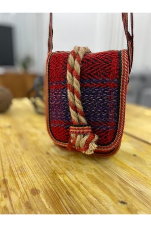 Iran Işi El Yapımı Çok Renkli Günlük Bohem Kilim Küçük Çanta