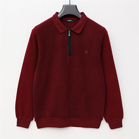 Erkek Polo Yaka Uzun Kol Triko - KPP-2801 - Bordo