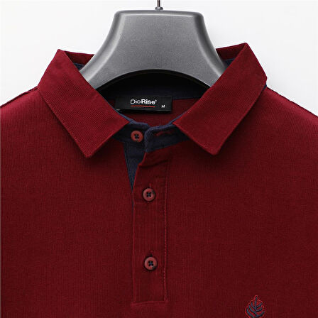 Erkek Uzun Kol Polo Yaka Sweat - PPS-2502 - Bordo