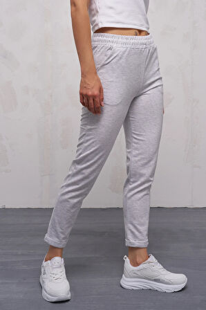 Kadın Çift Cepli Duble Paça Eşofman Altı -2629