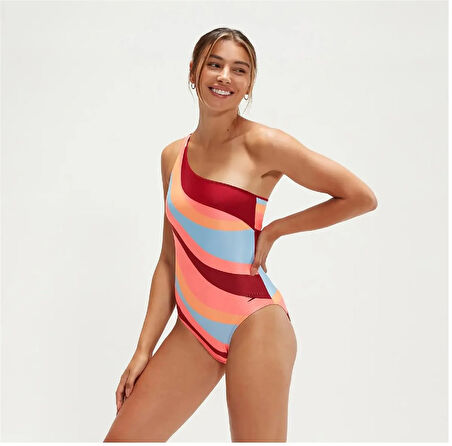 Speedo Asimetrik Kesim Kadın Mayo
