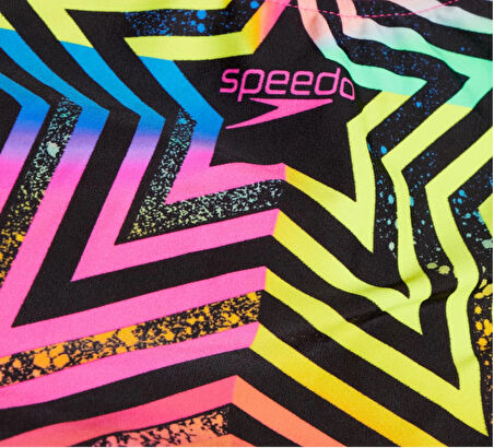 Speedo Digital Placement Splashback Çocuk Mayo