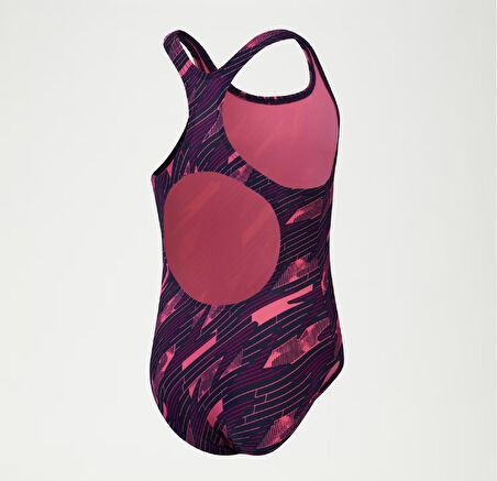 Speedo HyperBoom Allover Medalist Kız Çocuk Mayo
