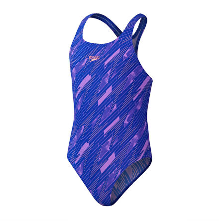Speedo HyperBoom Allover Medalist Kız Çocuk Mayo