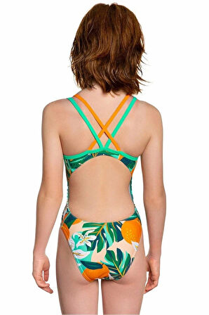 Mad Wave Kız Çocuk Mayo Crossback Junior Anti-Chlo