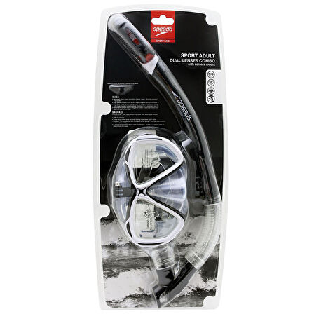 Speedo Kamera Takılabilir Şnorkel Set