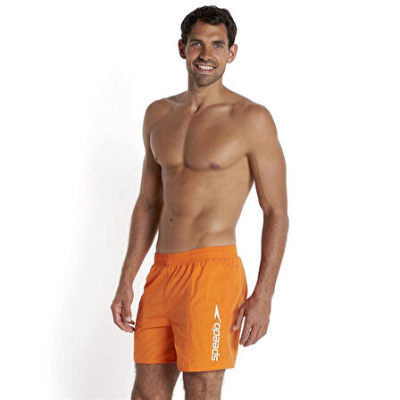 Speedo Scope Erkek Şort Mayo - Turuncu/Beyaz