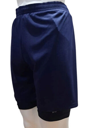 Net Collection Likra Futbolcu Bermuda Tayt Siyah (şort Altı Tayt)