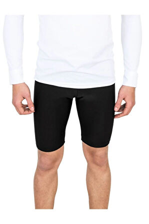Net Collection Likra Futbolcu Bermuda Tayt Siyah (şort Altı Tayt)