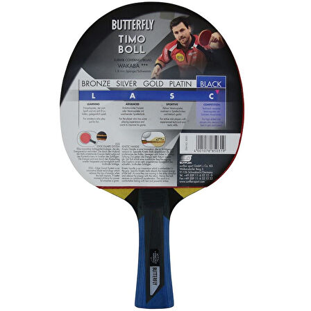 Butterfly Timo Boll Black Masa Tenisi Raketi