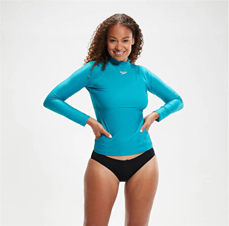 Speedo Long Sleeve Rash Kadın Yüzücü Üstü