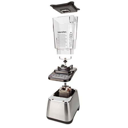 Blendtec - Designer 650s Paslanmaz Çelik Blender,3 hp,1560W,WildSide+ - D650D0507A1A-EUA1AP1