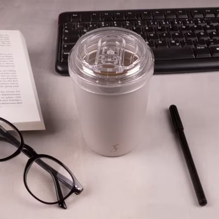 Lurch - "Coffee-To-Go" 300 ml Granit Gri, Paslanmaz Çelik Termos - Çift Cidarlı - 270985