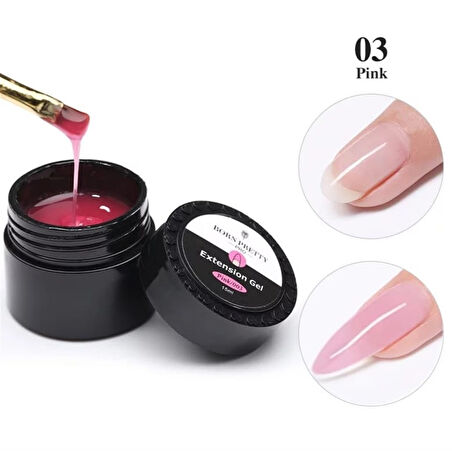 Born Pretty Pro Builder jel 30 ML Pembe 03 (50707-03)