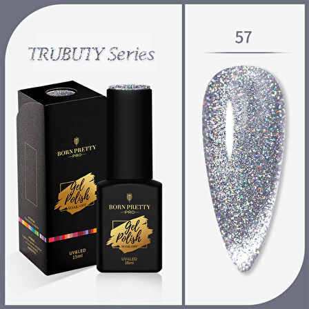 Born Pretty Trubuty Serisi Kalıcı oje 15 ml 57 (52184-57) Kedi gözü oje