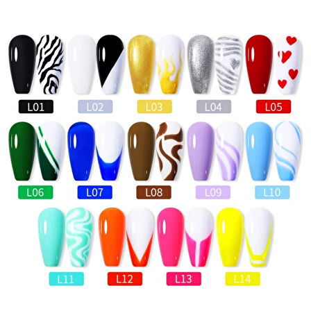 Lily Cute Nail art çizim ojesi (UV gel) Siyah 53335-01