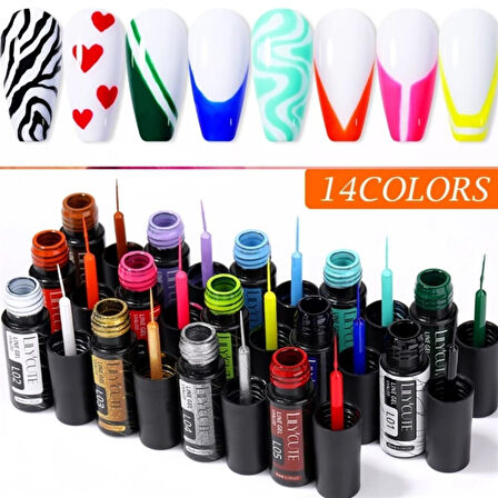 Lily Cute Nail art çizim ojesi (UV gel) Beyaz 53335-02