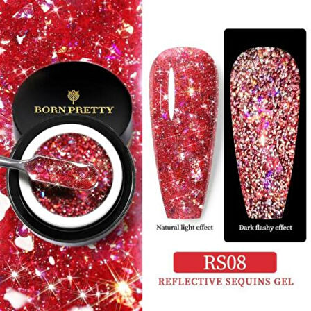 Born Pretty Reflektif Pullu UV Jel RS08 (53923-8)