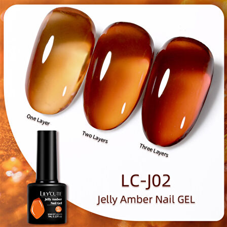 Lily Cute Amber Serisi Kalıcı oje LC-J02 (55725)