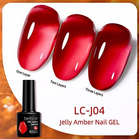 Lily Cute Amber Serisi Kalıcı oje LC-J04 (55725)