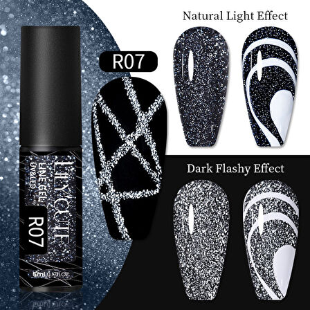 Lily Cute Reflective Glitter Nail art çizim ojesi R07 (54152-1)