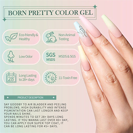 BORN PRETTY 10 ml SILKY WHITE Serisi Kalıcı oje CG083 (55845)