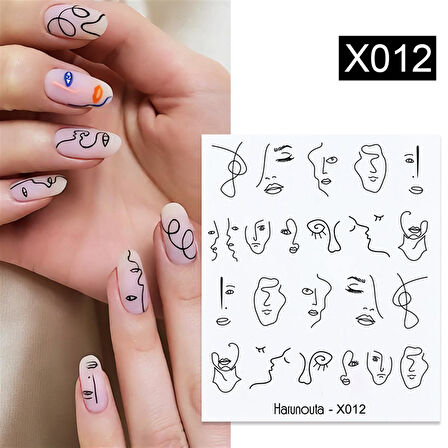Su transferli nail art sticker X012 (49831-12)