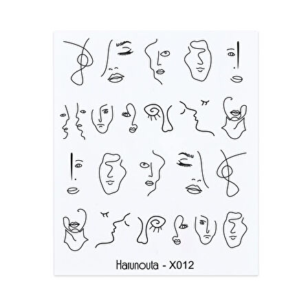 Su transferli nail art sticker X012 (49831-12)