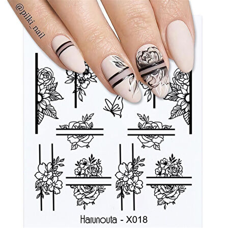 Su transferli nail art sticker X018 (49831-18)