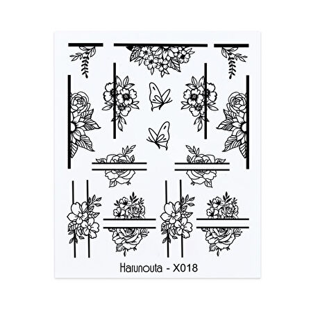 Su transferli nail art sticker X018 (49831-18)