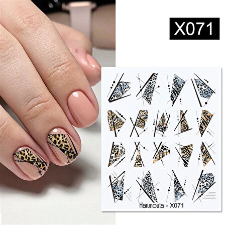 Su transferli nail art sticker X071 (50127-29)