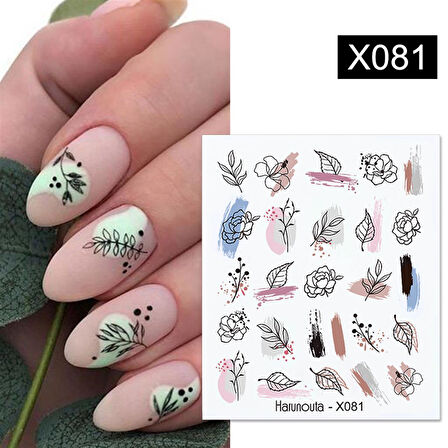 Su transferli nail art sticker X081 (52340-1)